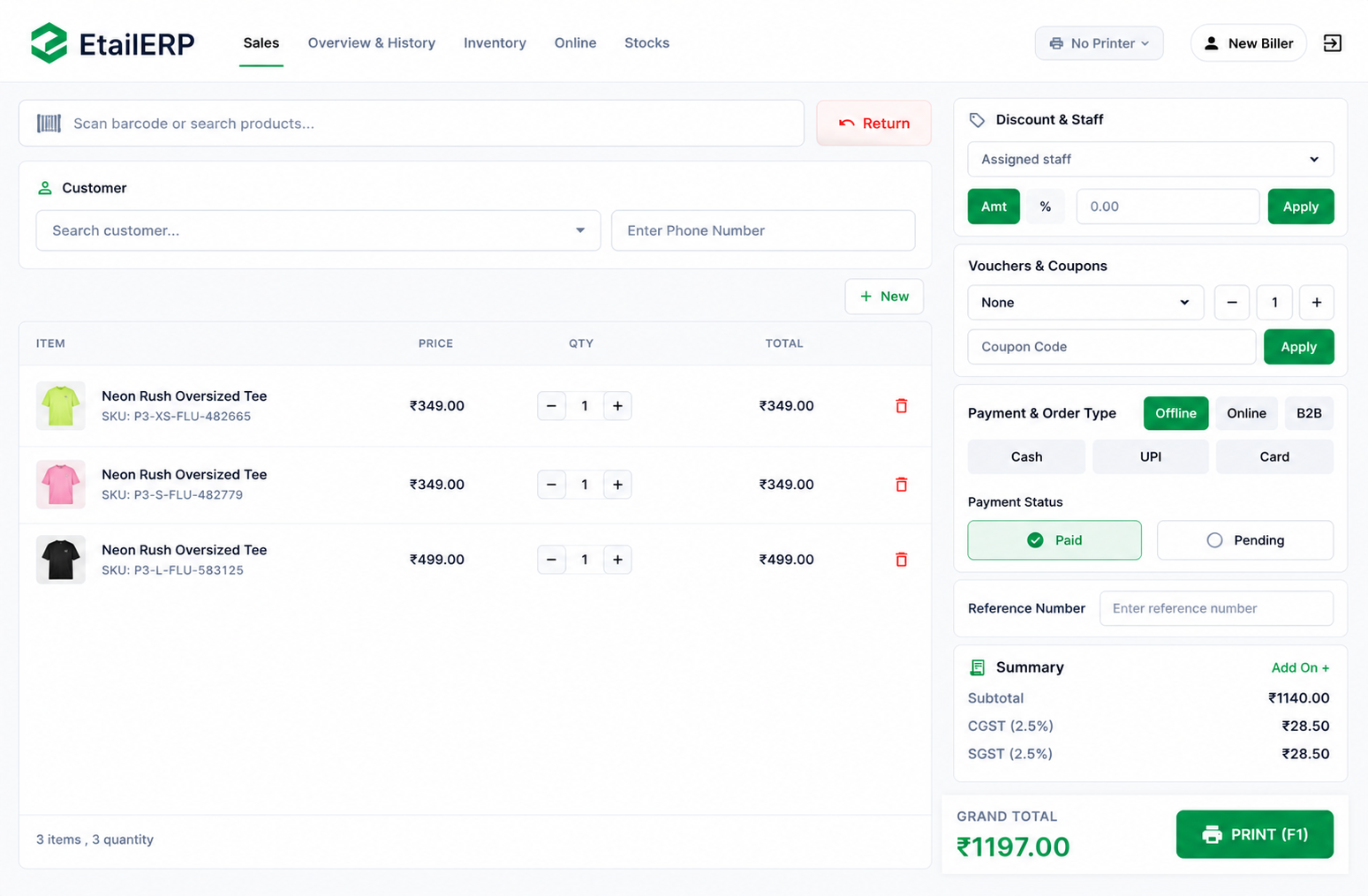 Billing & POS screenshot